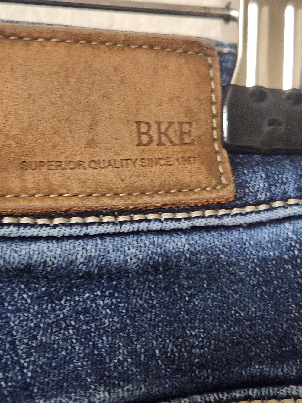 BKE Parker Jeans 27x35.5 (Fits 27x34) Bootcut Dark Wash High Rise Stretch - Picture 9 of 16